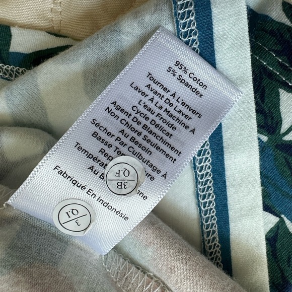 Talbots Tee Shirt Top Women's Plus 2XP Sleeve 3/4 Top Cotton Stretch Floral NWT - Picture 8 of 12